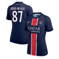 Stroje piłkarskie Paris Saint-Germain Joao Neves #87 Koszulka Podstawowej dla damskie 2024-25 Krótki Rękaw